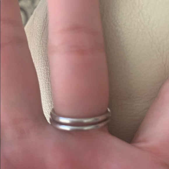 925 Sterling Silver Criss Cross Knot Ring (Size - 9) - Picture 8 of 12